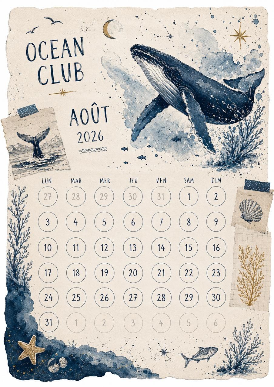 Le calendrier illustré du mois